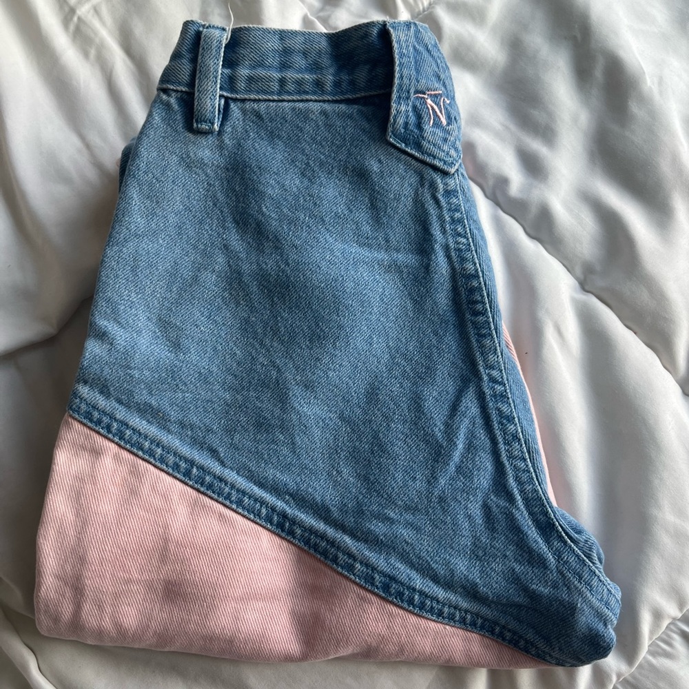 Pink western jeans